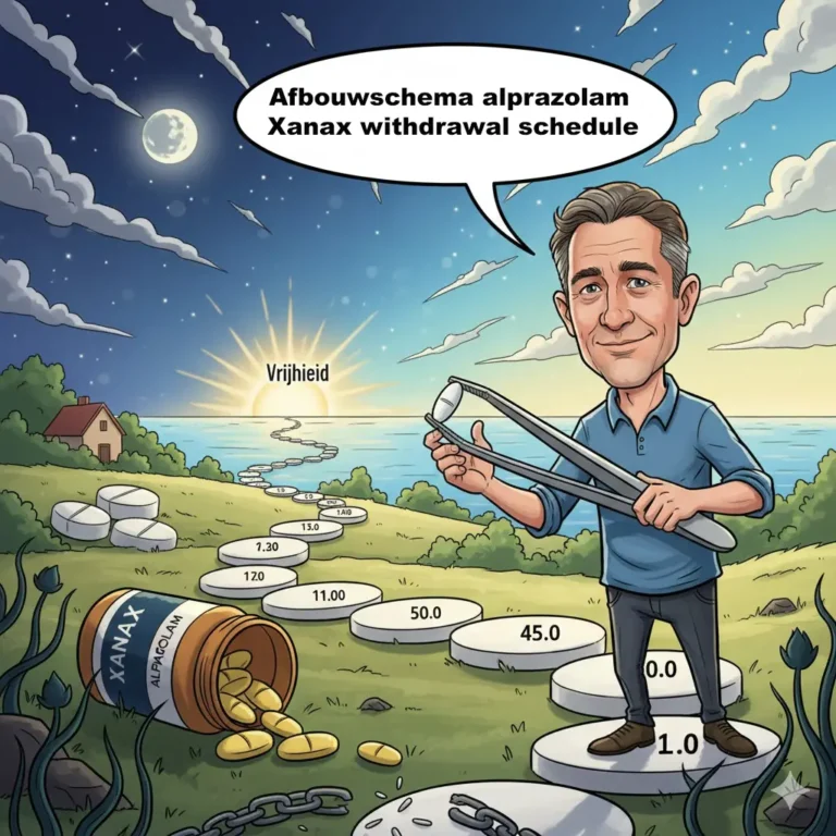 Afbouwschema alprazolam Xanax withdrawal schedule